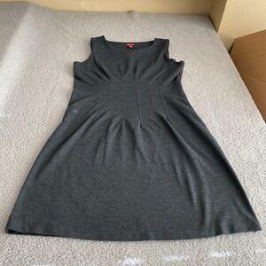 Merona Dress Gray Women's Size Large Womens‎ Sleeveless Zipper Business Casual